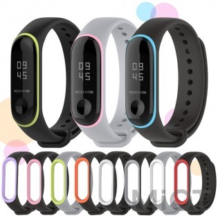 Ремінець для Xiaomi Mi Band 3/4 Black/Blue