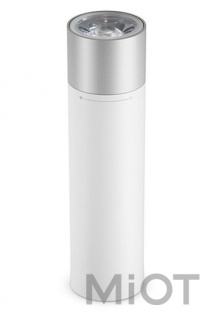 Ліхтарик Xiaomi Mi Portable Flashlight + Power Bank 3350 мАч White