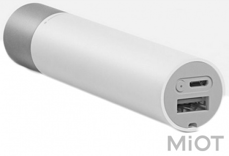 Ліхтарик Xiaomi Mi Portable Flashlight + Power Bank 3350 мАч White