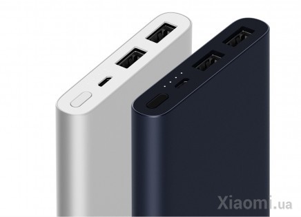 Универсальная батарея Xiaomi Mi Power Bank 2s 10 000 mAh Silver (PLM09ZM-SL)