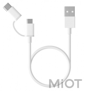 Кабель Xiaomi Mi 2-in-1 USB Cable (Micro USB to Type C) 100cm (SJV4082TY)