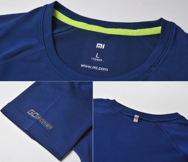 Футболка Xiaomi Mi sports function round neck short sleeve T shirt Blue XL 1170800053