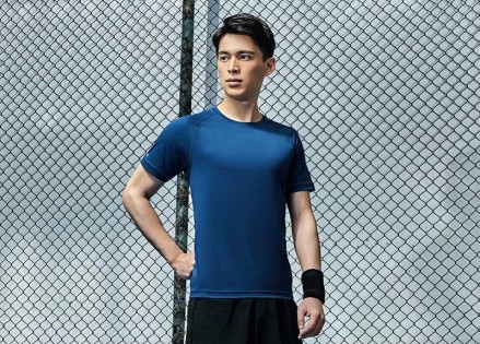 Футболка Xiaomi Mi sports function round neck short sleeve T shirt Blue XL 1170800053