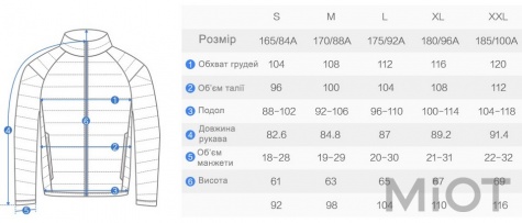 Куртка-пуховик Xiaomi Mi wool thin jacket Metallic XL