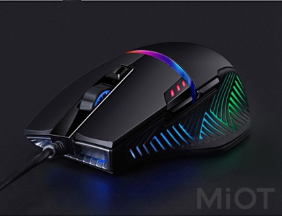 Мишка Xiaomi Blasoul Y720 Lite 1000GHz 7200DPI RGB Black