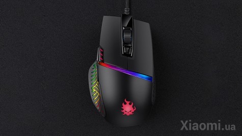 Мышь Xiaomi Blasoul Y720 Lite 1000GHz 7200DPI RGB Black