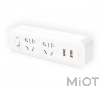 Розгалужувач Mi Home (Mijia) Power Strip (2 розетки + 2 USB-port) White MJEWZHQ-01QM