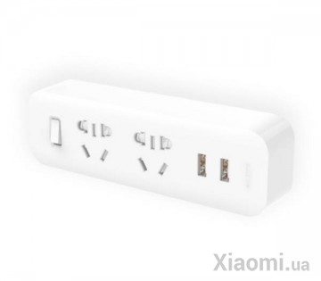 Разветвитель Mi Home (Mijia) Power Strip (2 розетки + 2 USB) White MJEWZHQ-01QM