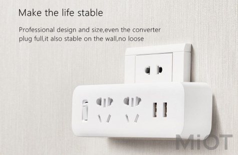 Розгалужувач Mi Home (Mijia) Power Strip (2 розетки + 2 USB-port) White MJEWZHQ-01QM