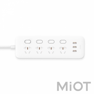 Удлинитель Mi Home (Mijia) Power Strip (4 розетки + 3 USB-port) 2 м White MJSWSKCXB-01QM