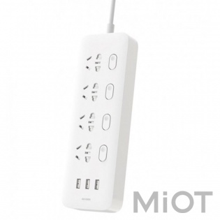 Удлинитель Mi Home (Mijia) Power Strip (4 розетки + 3 USB-port) 2 м White MJSWSKCXB-01QM