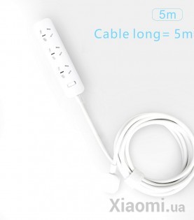 Удлинитель Mi Home (Mijia) Power Strip (3 розетки) 5 м White CXB3-1QM