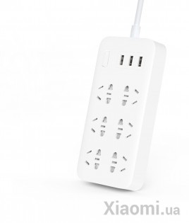 Удлинитель Mi Home (Mijia) Power Strip (6 розеток + 3 USB-port) White CXB6-1QM