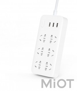 Подовжувач Mi Home (Mijia) Power Strip (6 розеток + 3 USB-port) White CXB6-1QM