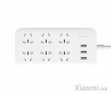 Удлинитель Mi Home (Mijia) Power Strip (6 розеток + 3 USB-port) White CXB6-1QM