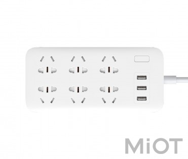 Подовжувач Mi Home (Mijia) Power Strip (6 розеток + 3 USB-port) White CXB6-1QM