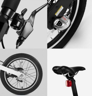 Велосипед Xiaomi QiCYCLE mini foldable bicycle EF1 Black