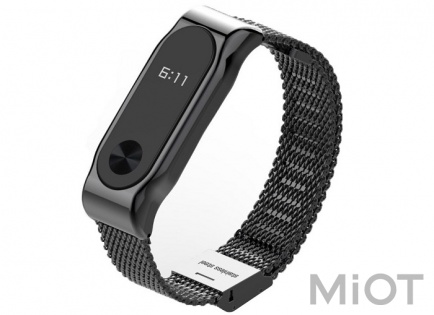 Металевий ремінець до Xiaomi Mi Band 2 Black Xiaomi MiJobs