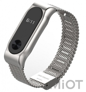 Металевий ремінець до Xiaomi Mi Band 2 Silver Xiaomi MiJobs