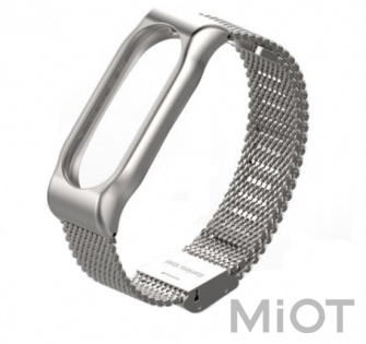 Металевий ремінець до Xiaomi Mi Band 2 Silver Xiaomi MiJobs