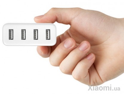 Зарядное устройство Xiaomi Mi USB Multiple hub 4 USB White (CDQ01ZM)