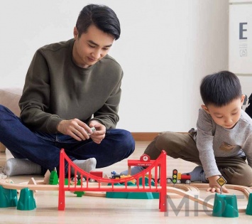 Дерев'яна залізна дорога Xiaomi Mitu Toy Train Set 63 Pcs