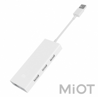 Адаптер Multi-Adapter Xiaomi Mi USB3.0 Hub with Gigabit Ethernet White JGQ4004TY