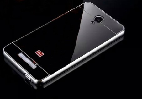 Металевий чохол бампер до смартфонів Redmi Note 2 Silver Ліцензія
