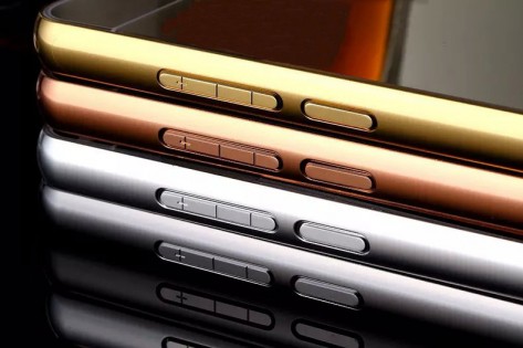 Металлический чехол бампер для смартфонов Xiaomi Redmi Note 2 Gold