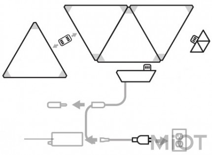 Світильник Xiaomi Nanoleaf Noble Smart Plate 4PK Green