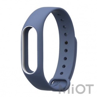 Ремінець для браслета Xiaomi Mi Band 2 Dark Blue/White