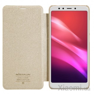 Чехол книжка Nillkin Sparkle Leather Case SP-LC Xiaomi Redmi 5 Plus Gold