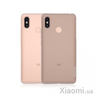 Чехол бампер силиконовый Xiaomi Nillkin Nature Mi Max 3 TPU Grey