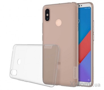 Чехол бампер силиконовый Xiaomi Nillkin Nature Mi Max 3 TPU Grey