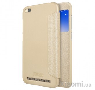 Чехол книжка Xiaomi Nillkin Sparkle Leather Case SP-LC REDMI 5A Gold