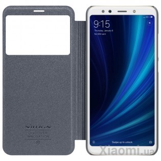 Чехол книжка Xiaomi Nillkin Sparkle Leather Mi A2 Black