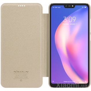 Чехол книжка Xiaomi Nillkin Sparkle Leather Mi8 Lite Gold