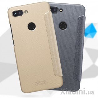 Чехол книжка Xiaomi Nillkin Sparkle Leather Mi8 Lite Gold