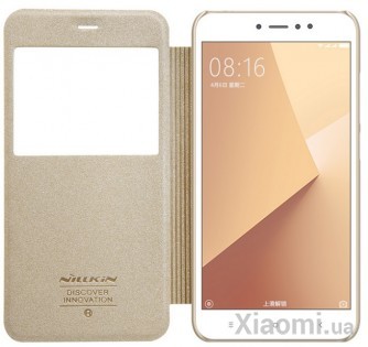 Чехол книжка Nillkin Sparkle Leather XIAOMI RedMi Note 5A SP-LC HM-NOTE 5A Gold 