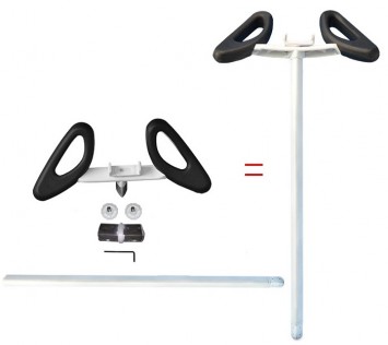 Ninebot telescopic rod control hand White