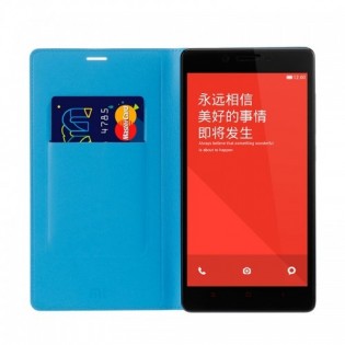 Чехол книжка для смартфонов Xiaomi Redmi Note Blue ORIGINAL