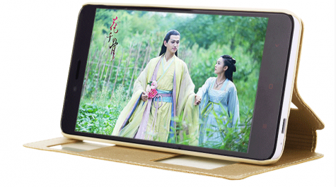 Чехол книжка c окошком для смартфонов Redmi Note 2 Biege Лицензия