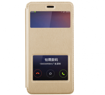 Чохол книжка з віконцем для смартфонів Redmi Note 2 Biege Ліцензія