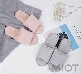 Тапочки плюшові кімнатні Xiaomi One cloud Grey 39-40 size QC20170021