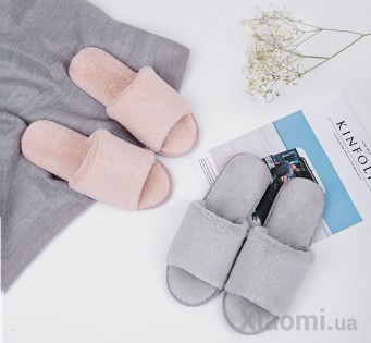 Тапочки плюшевые комнатные Xiaomi One cloud Grey 39-40 size QC20170021