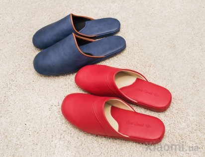 Тапочки комнатные кожаные Xiaomi One cloud Red 39-40 size