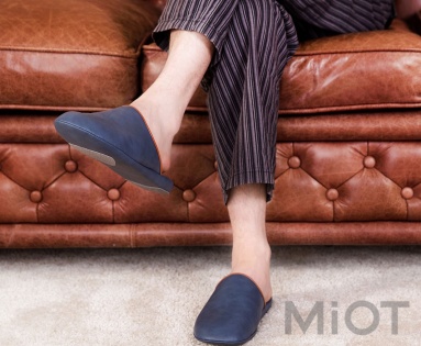 Тапочки кімнатні шкіряні Xiaomi One cloud Blue 41-42 size