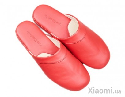 Тапочки комнатные кожаные Xiaomi One cloud Red 39-40 size
