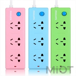 Подовжувач Xiaomi Philips (3 розетки без USB) Blue