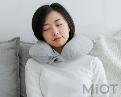Ортопедична подушка підголовник Xiaomi 8H Neck pillow Us Grey